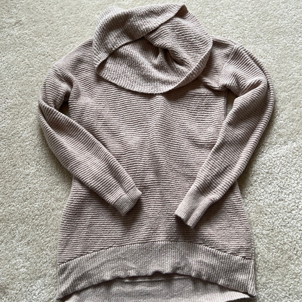 Loft oversized ivory sweater in XXSP